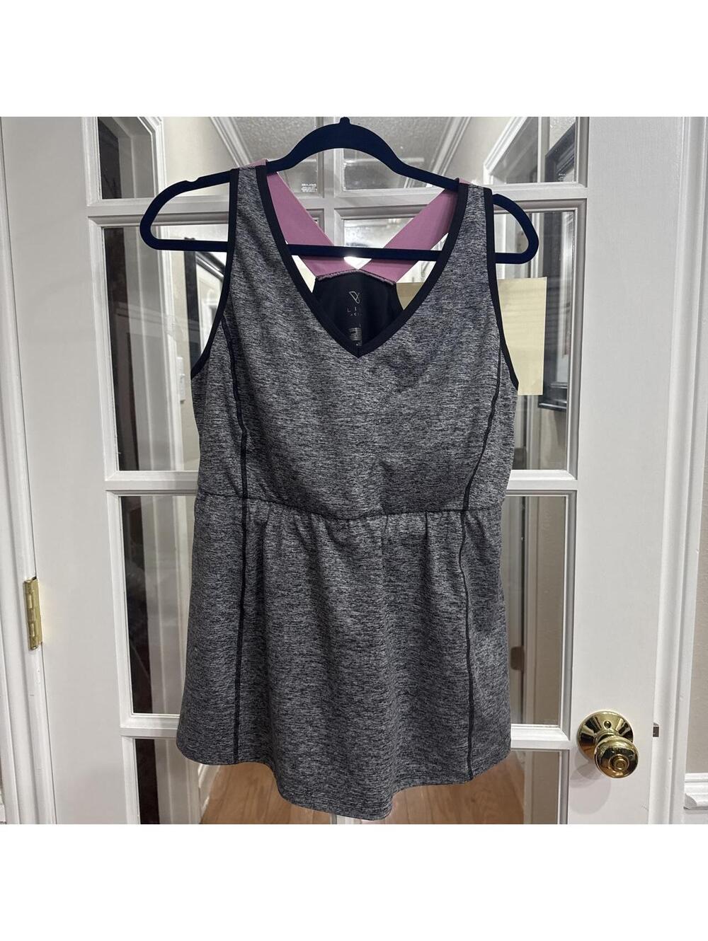 Women's Grey and Black Vests-tanks-cami